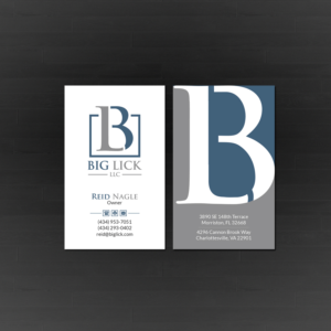 Diseño de Tarjeta de Presentación por Creations Box 2015 para Big Lick LLC | Diseño: #20023530