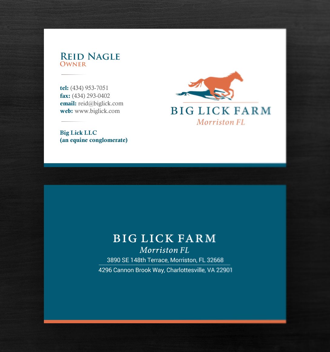 Business Card Design by chandrayaan.creative for Big Lick LLC | Design #19982551