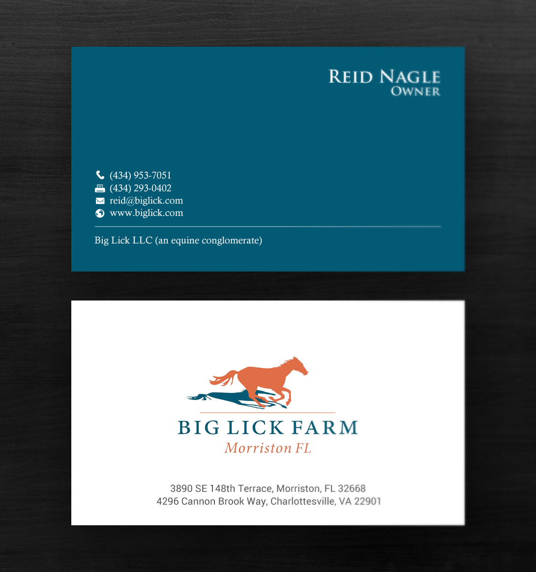 Business Card Design by chandrayaan.creative for Big Lick LLC | Design #19982552