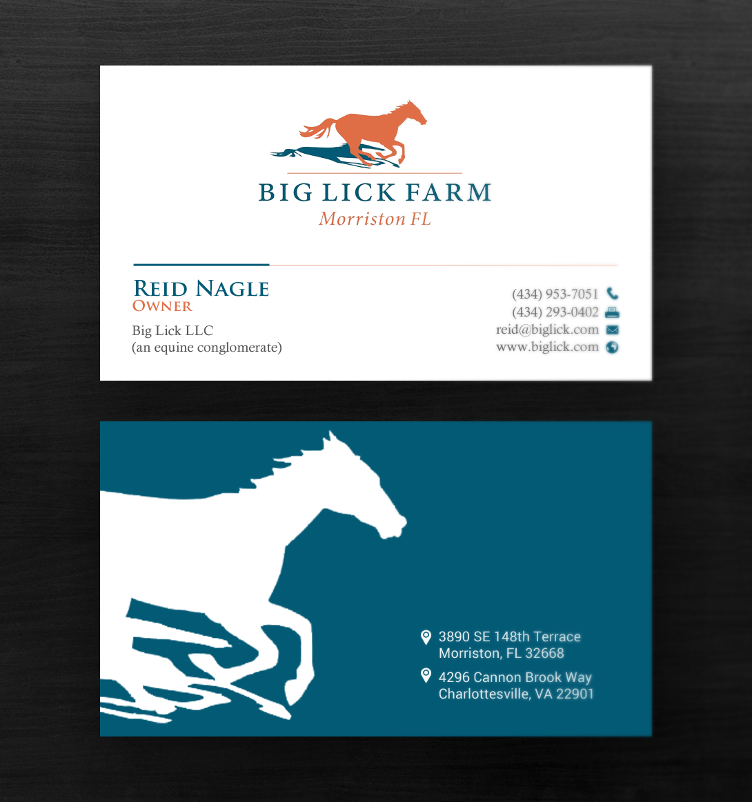 Business Card Design by chandrayaan.creative for Big Lick LLC | Design #19982557