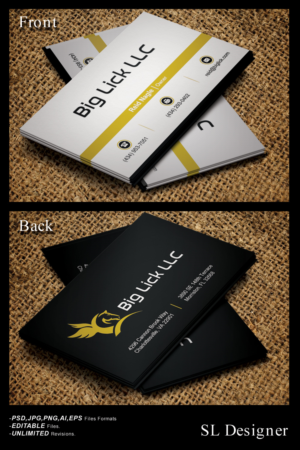 Visitenkarten-Design von SL Designer für Big Lick LLC | Design: #20019066