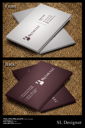 Visitenkarten-Design von SL Designer für Big Lick LLC | Design: #20019089