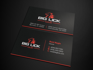 Visitenkarten-Design von Tripti Ranjan Gain für Big Lick LLC | Design: #19995294
