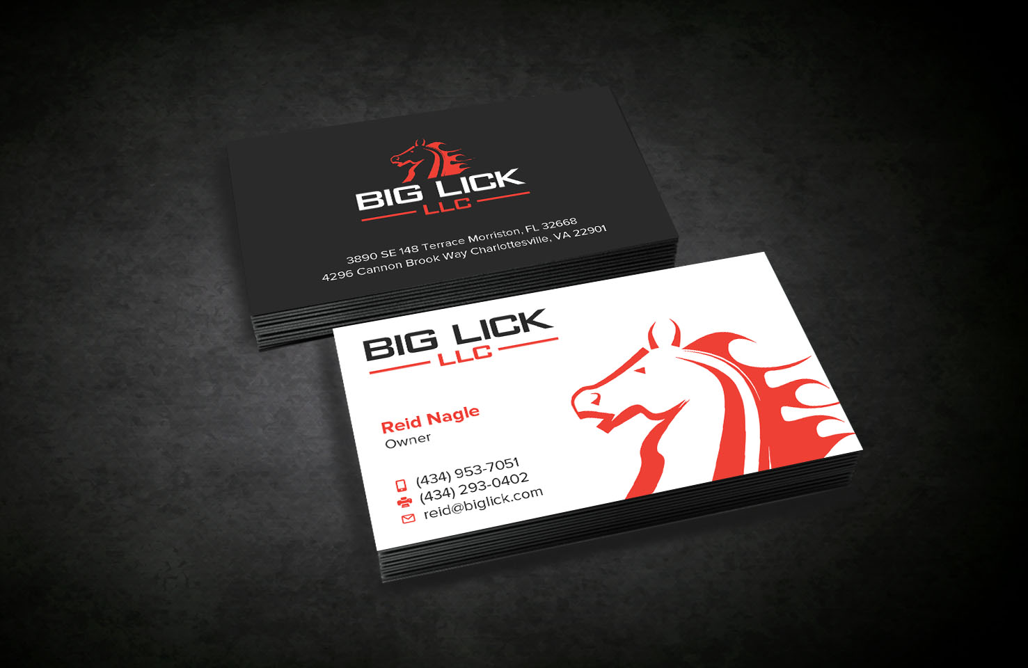 Visitenkarten-Design von Tripti Ranjan Gain für Big Lick LLC | Design #19995305