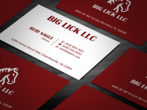 Visitenkarten-Design von Tripti Ranjan Gain für Big Lick LLC | Design: #19995308