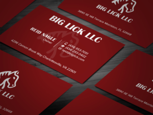 Visitenkarten-Design von Tripti Ranjan Gain für Big Lick LLC | Design: #19995309