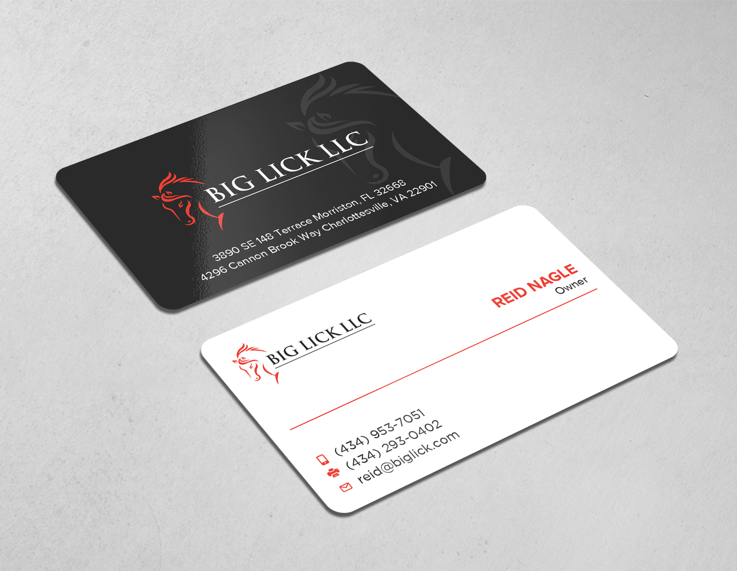 Business Card Design by Tripti Ranjan Gain for Big Lick LLC | Design #19995708