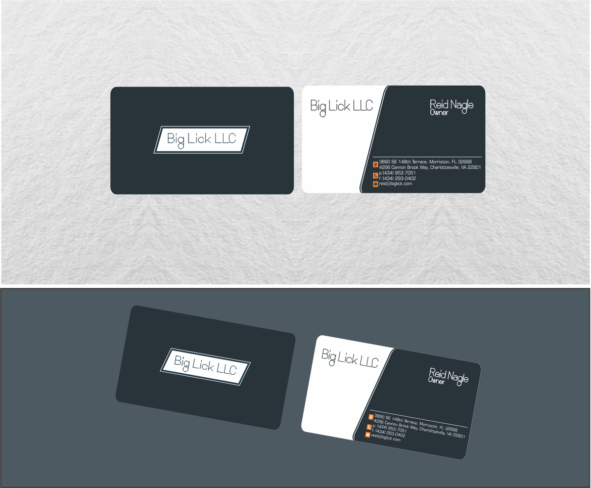 Diseño de Tarjeta de Presentación por Meena 3 para Big Lick LLC | Diseño #20003292