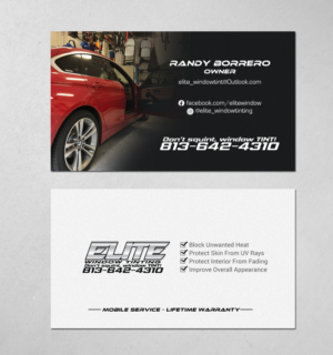 Visitenkarten-Design von chandrayaan.creative für Elite Window Tinting | Design: #19982539