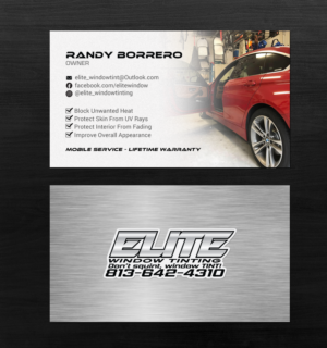 Visitenkarten-Design von chandrayaan.creative für Elite Window Tinting | Design: #19982540