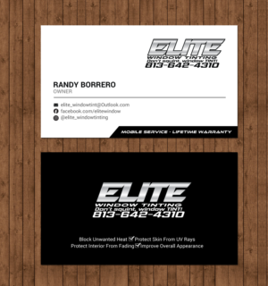Visitenkarten-Design von chandrayaan.creative für Elite Window Tinting | Design: #19984254