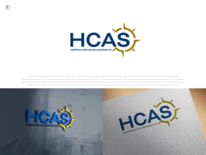 HCAS    (We'd also need the spelled-out version, but smaller font:  Healthcare Administrative Solutions, Inc.) | Logo-Design von dharlan