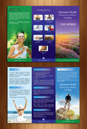 Diseño de Brochure por nyky para Optimum Health | Diseño: #20040860