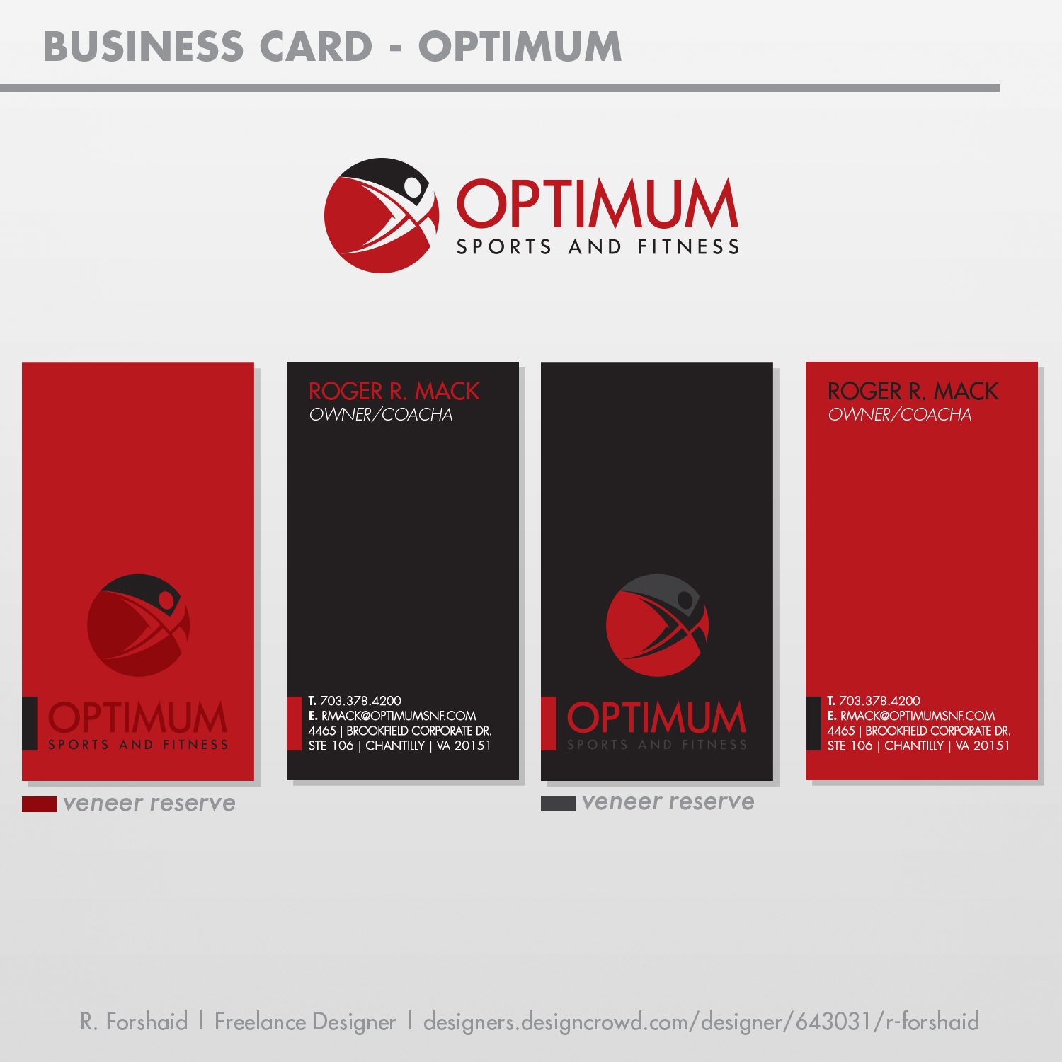 Business Card Design by R. Forshaid for this project | Design #19999043