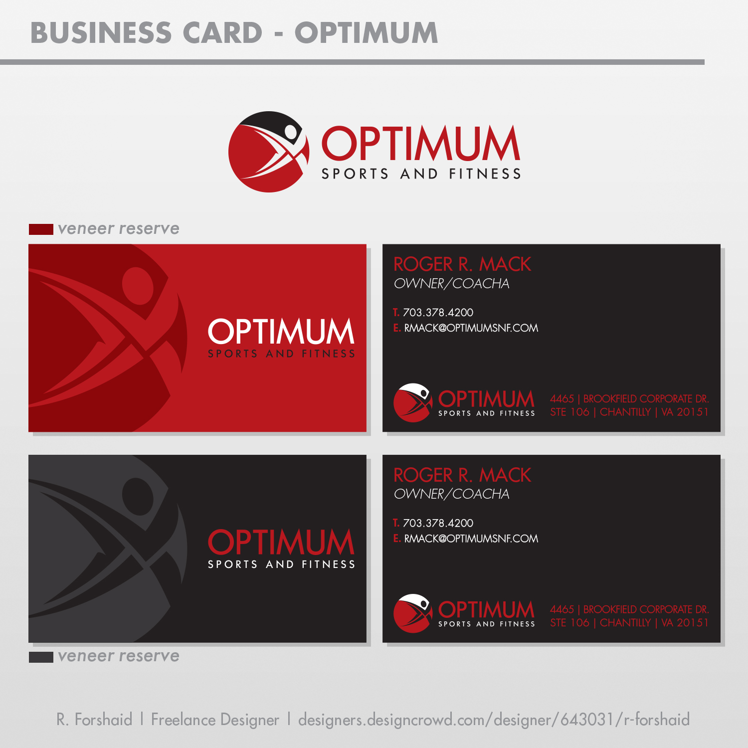 Business Card Design by R. Forshaid for this project | Design #19999045