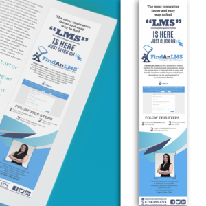 Create a 1/3 Vertical ad for FindanLMS  | Diseño Publicitario por angelcolmenares3