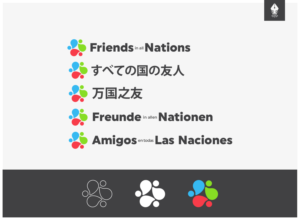 Friends in all Nations (in different languages) - We need the icon to go with this | Logo Design by mngkw