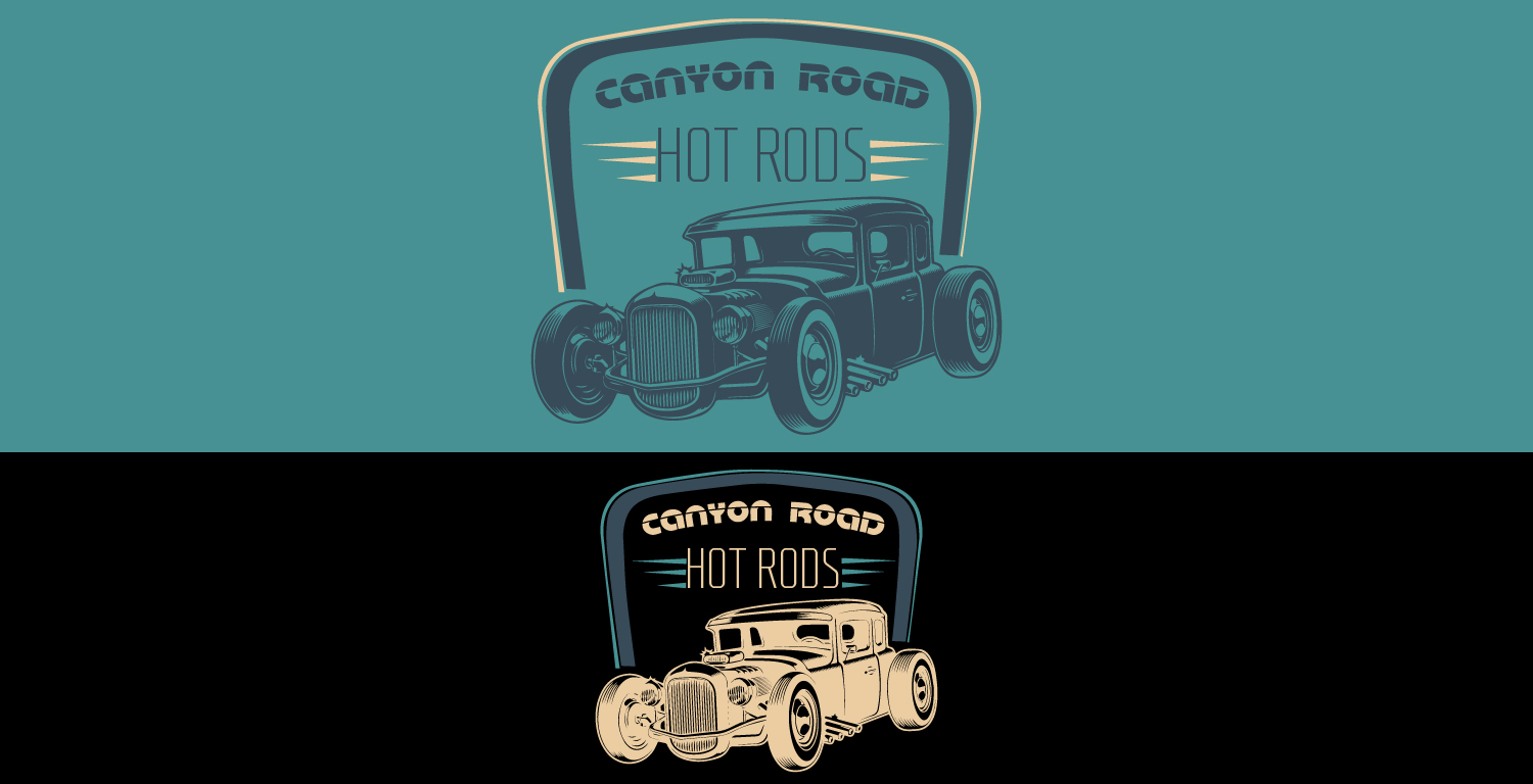 Logo Design by Limecom for CANYON ROAD HOT RODS | Design #20024795