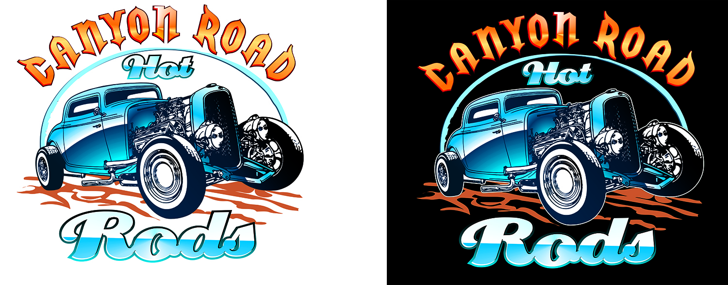 Diseño de Logo por AntonAtanasov para CANYON ROAD HOT RODS | Diseño #20004390