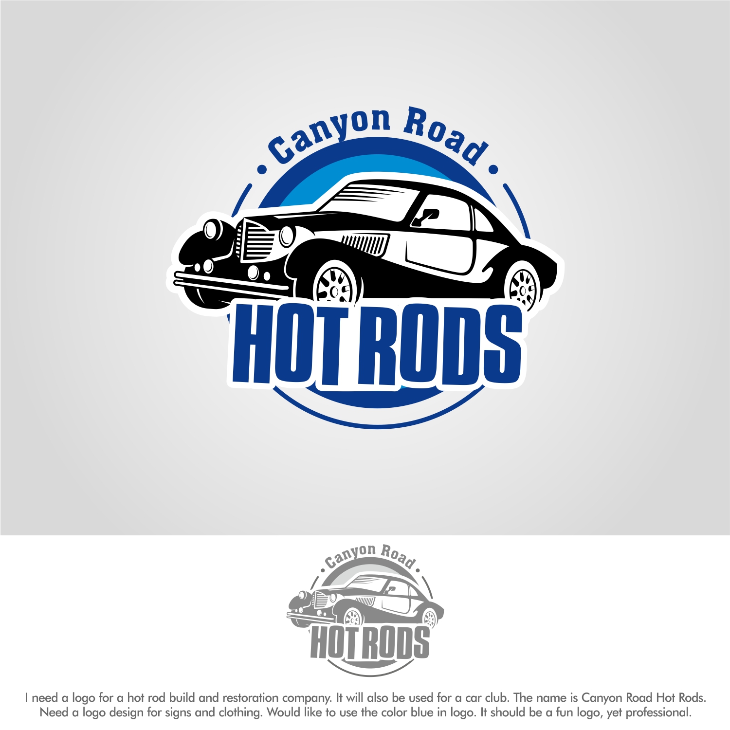 Logo Design by CreativeRabbit for CANYON ROAD HOT RODS | Design #19996730