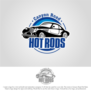 Logo Design by CreativeRabbit for CANYON ROAD HOT RODS | Design: #19996730