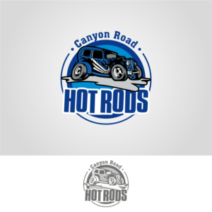 Diseño de Logo por Creative-B para CANYON ROAD HOT RODS | Diseño #20049767