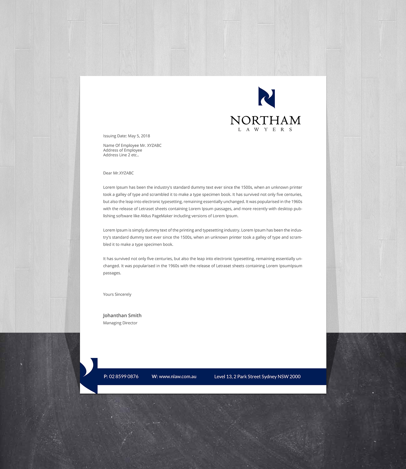 Diseño de Tarjeta de Presentación por Creations Box 2015 para Northam & Associates | Diseño #20013806
