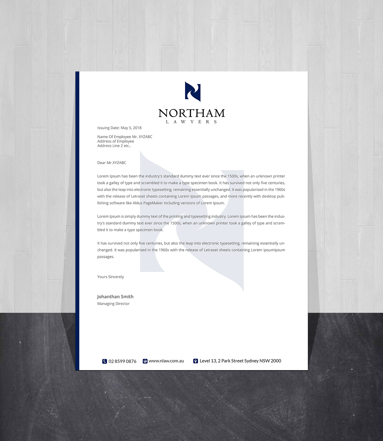 Design de Carte de Visite par Creations Box 2015 pour Northam & Associates | Design #20013809