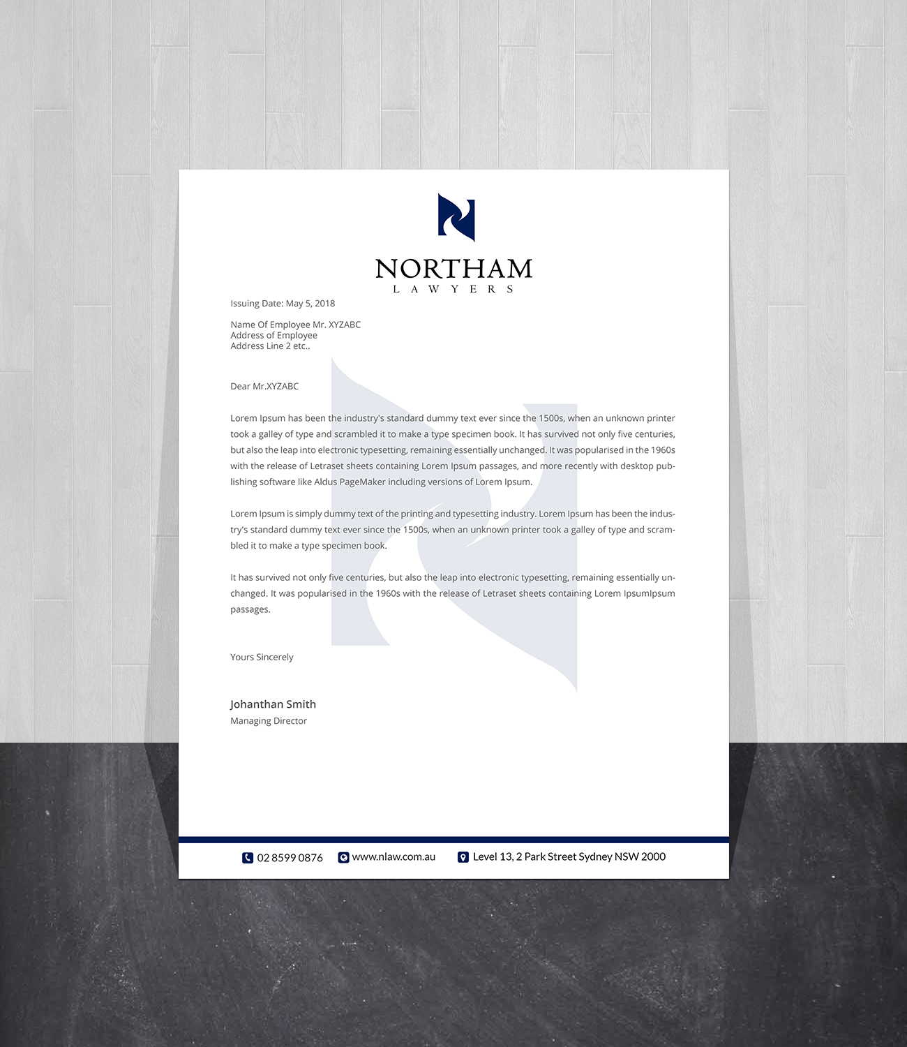 Design de Carte de Visite par Creations Box 2015 pour Northam & Associates | Design #20013810