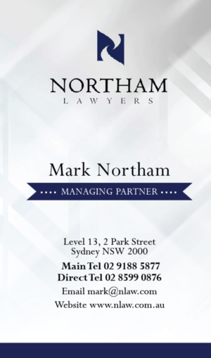 Design de Carte de Visite par Yeesue0123 pour Northam & Associates | Design : #20031631