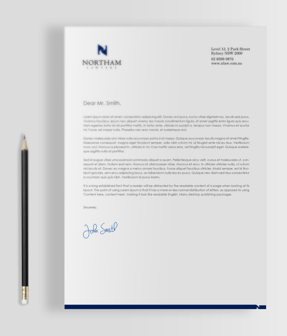 Diseño de Tarjeta de Presentación por chandrayaan.creative para Northam & Associates | Diseño #20012537