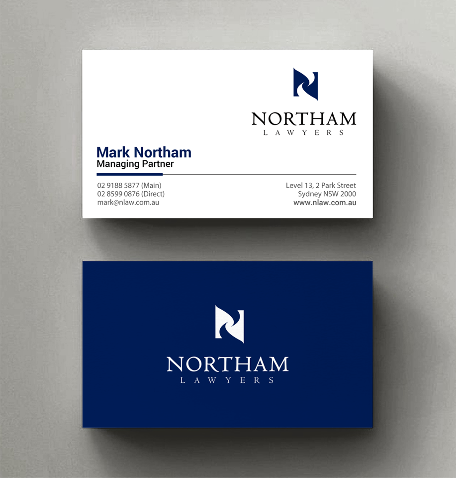 Design de Carte de Visite par chandrayaan.creative pour Northam & Associates | Design #20013059