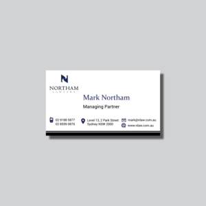 Design de Carte de Visite par Naeem Khan JPO pour Northam & Associates | Design : #20038483