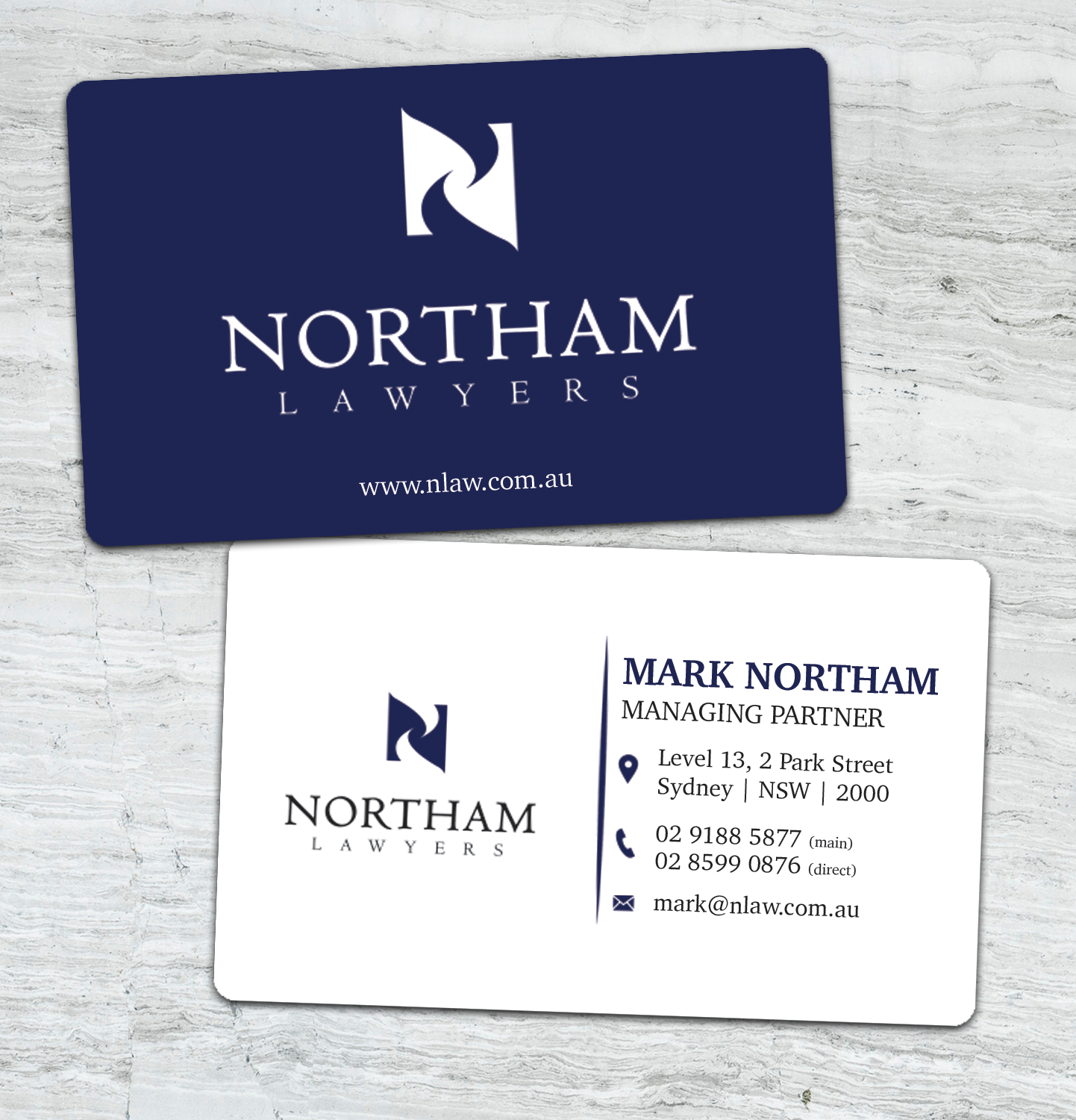 Diseño de Tarjeta de Presentación por AliceForsyth para Northam & Associates | Diseño #20033460