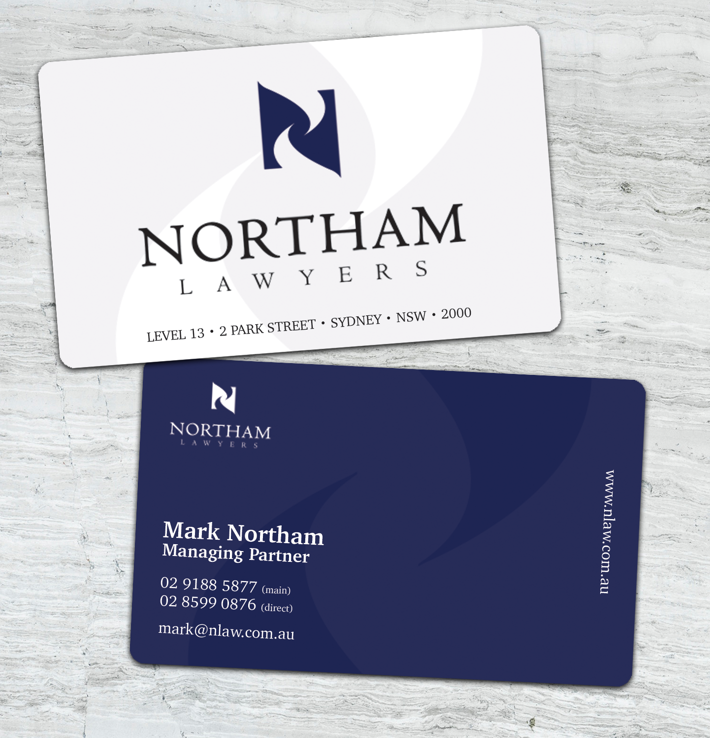 Design de Carte de Visite par AliceForsyth pour Northam & Associates | Design #20033468