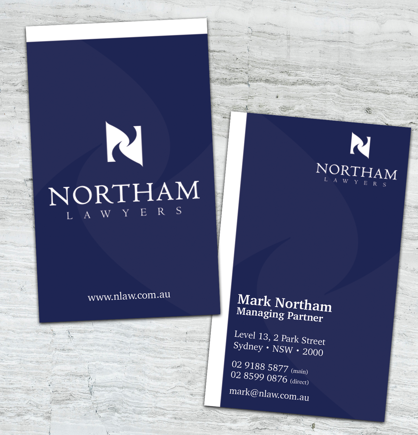 Diseño de Tarjeta de Presentación por AliceForsyth para Northam & Associates | Diseño #20033482