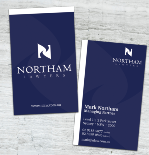 Diseño de Tarjeta de Presentación por AliceForsyth para Northam & Associates | Diseño: #20033482