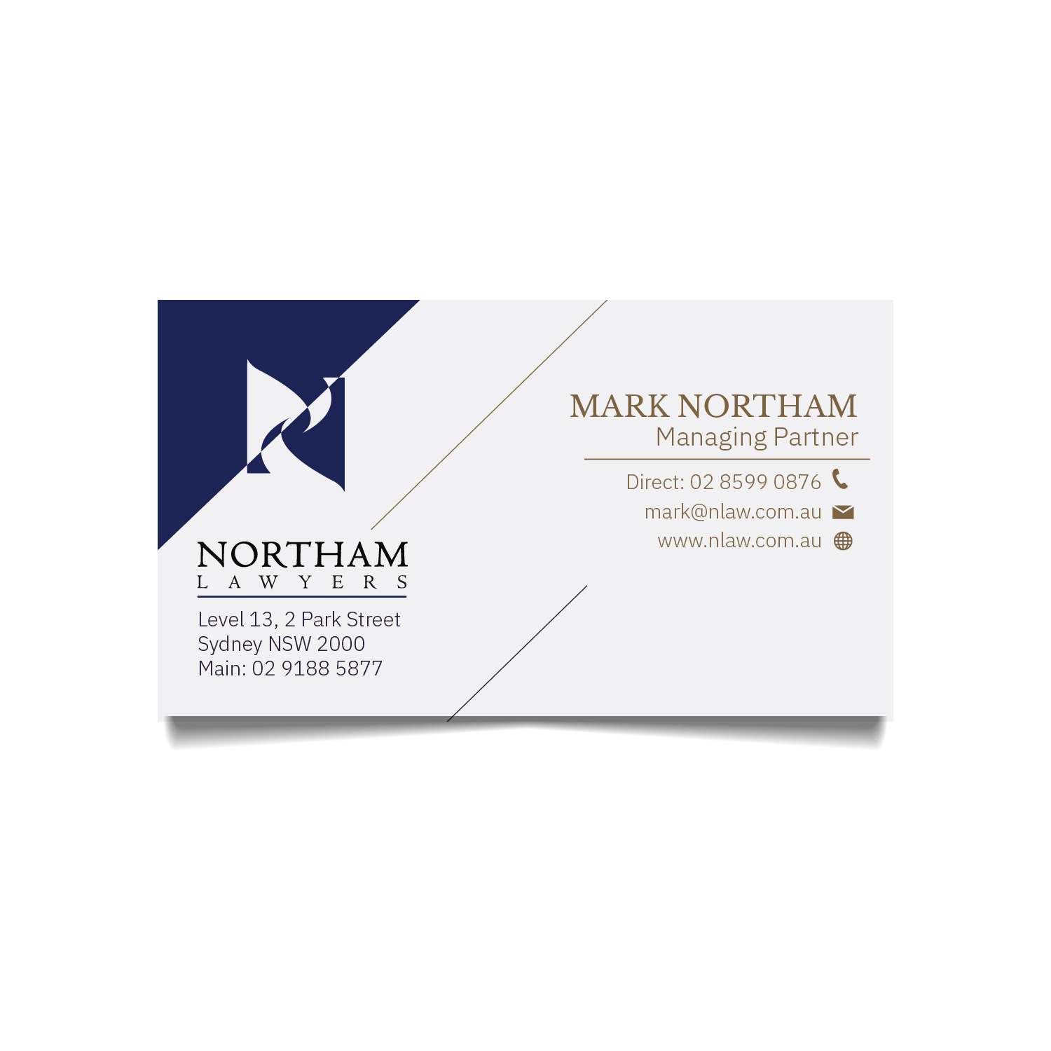 Design de Carte de Visite par naeemughal777 pour Northam & Associates | Design #20017810