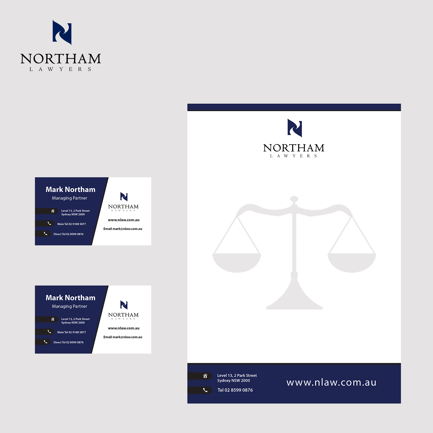 Business Card Design by MOMEN ELKASHIF for Northam & Associates | Design #20025316