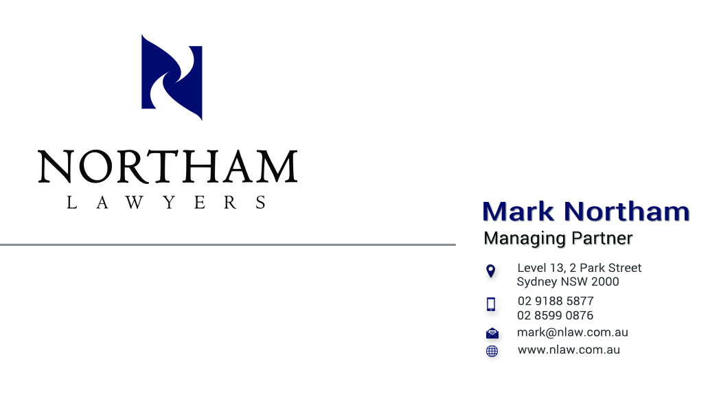 Visitenkarten-Design von zain 11 für Northam & Associates | Design #20038529