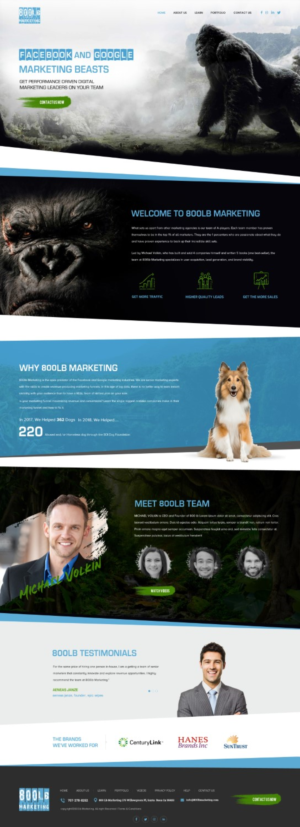 website refresh with jungle and/or gorilla theme for marketing agency | Web Design by Reimagine