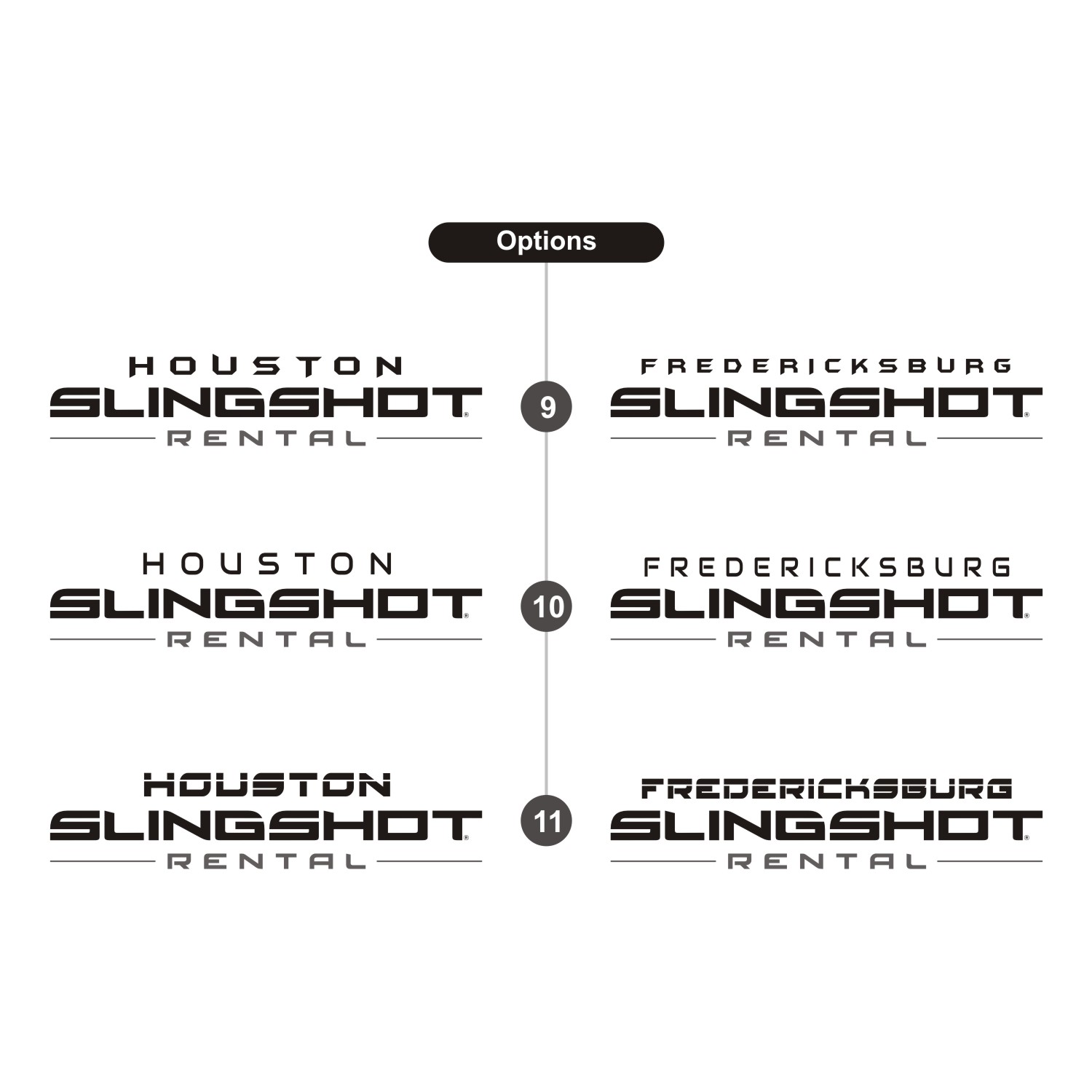 Diseño de Logo por Ahsa_Design para Houston Slingshot Rental | Diseño #22374562