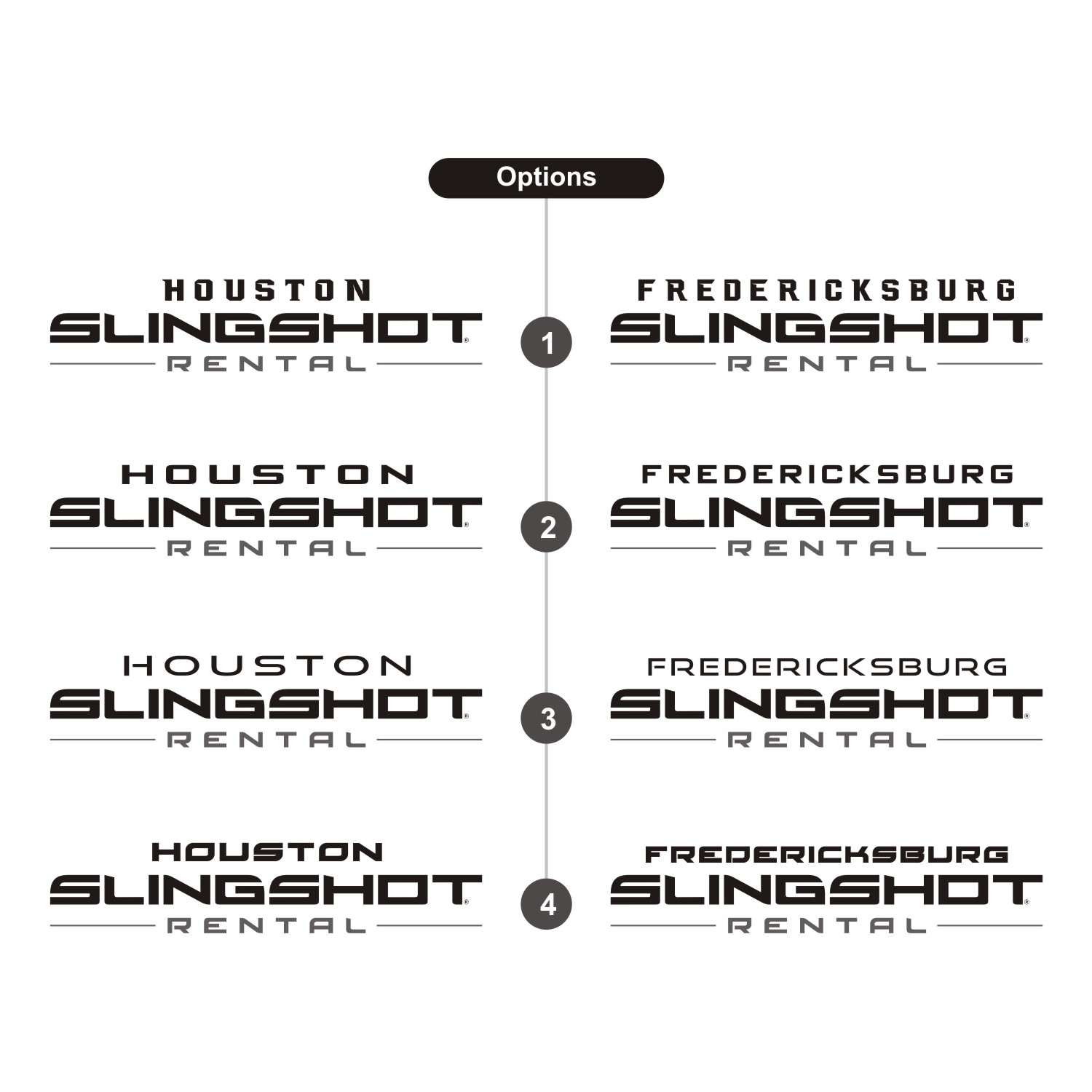 Diseño de Logo por Ahsa_Design para Houston Slingshot Rental | Diseño #22374564