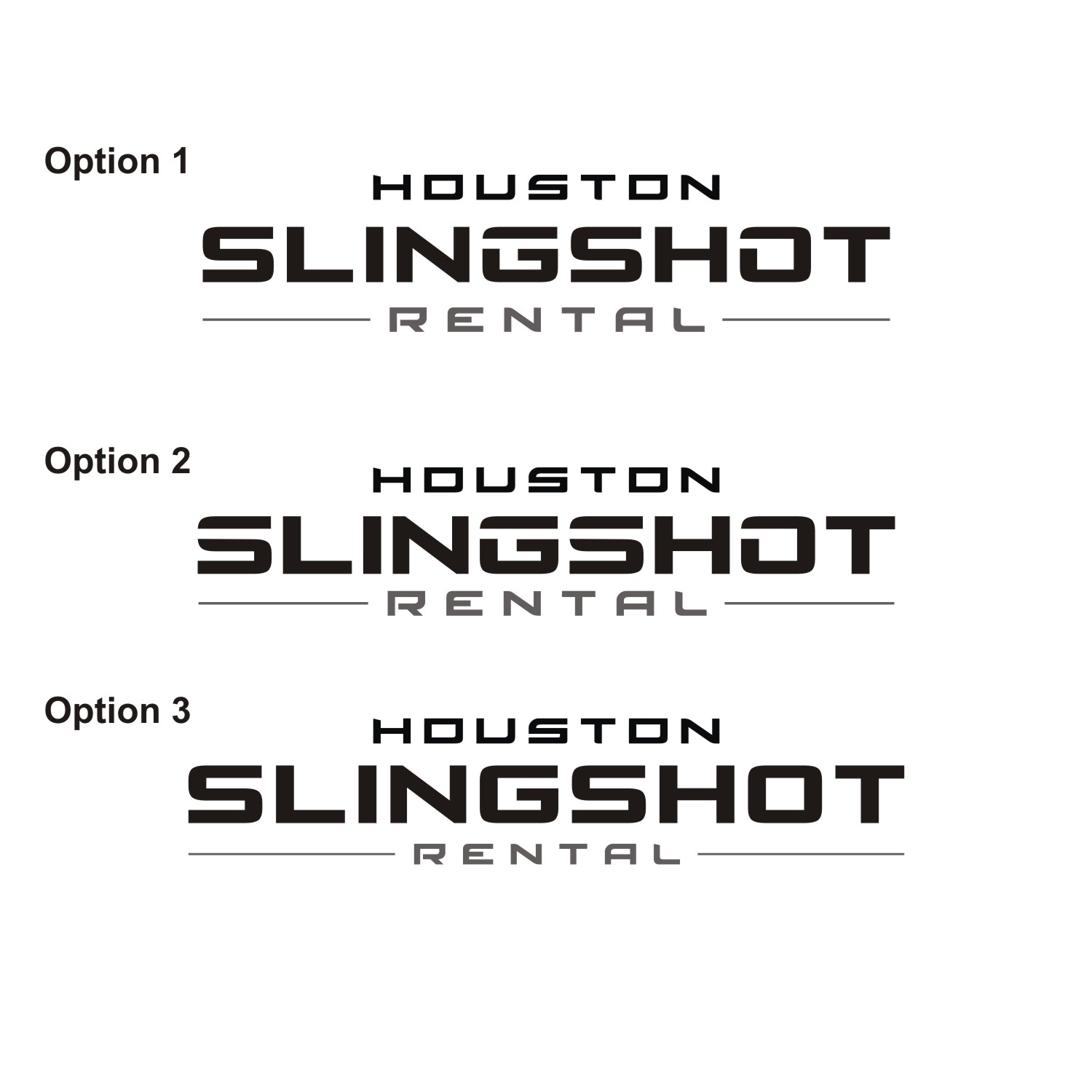 Diseño de Logo por Ahsa_Design para Houston Slingshot Rental | Diseño #22391820