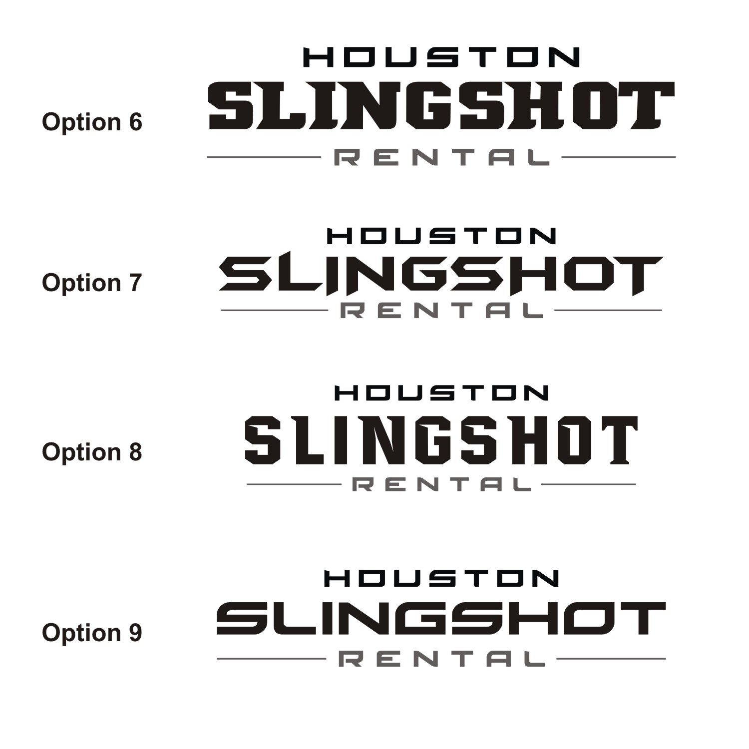 Diseño de Logo por Ahsa_Design para Houston Slingshot Rental | Diseño #22391821