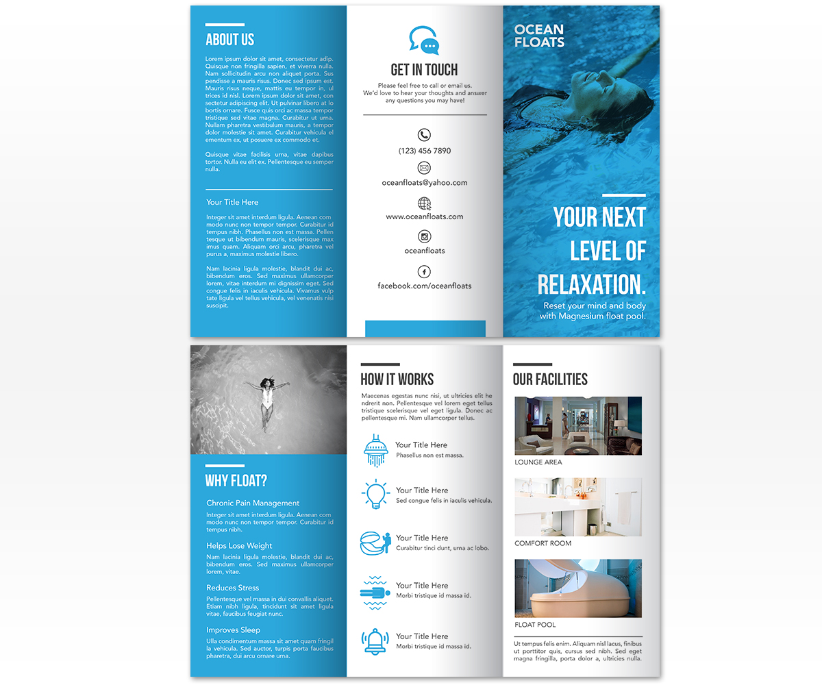 Design de Flyer par Luniere Designs pour Ocean Floats  | Design : #20032786