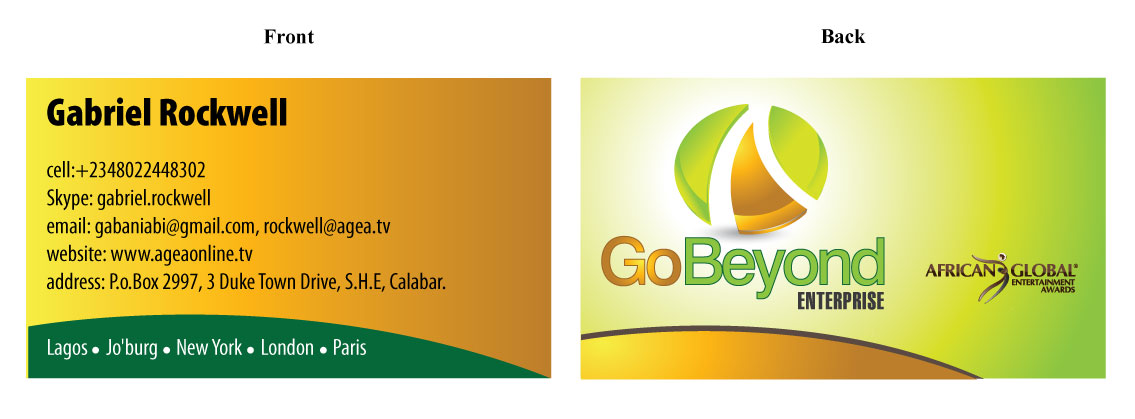 Diseño de Tarjeta de Presentación por Acute Graphics para este proyecto | Diseño #3040516