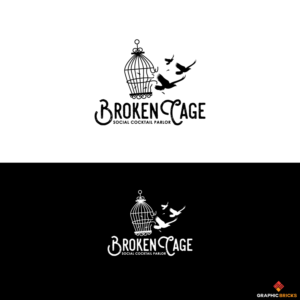 Broken Cage    Social Cocktail Parlor | Logo Design by Graphic Bricks