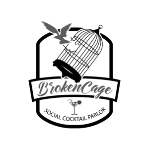 Broken Cage    Social Cocktail Parlor | Logo Design by Suwaji Suwaji