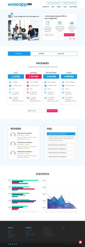 Web Design par pb pour Wordapp B.V | Design : #20023822